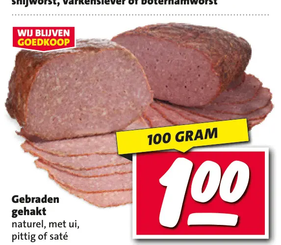 Aanbieding: Gebraden gehakt