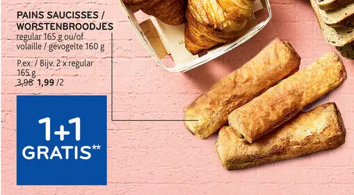 Offre: Pains saucisses / Worstenbroodjes