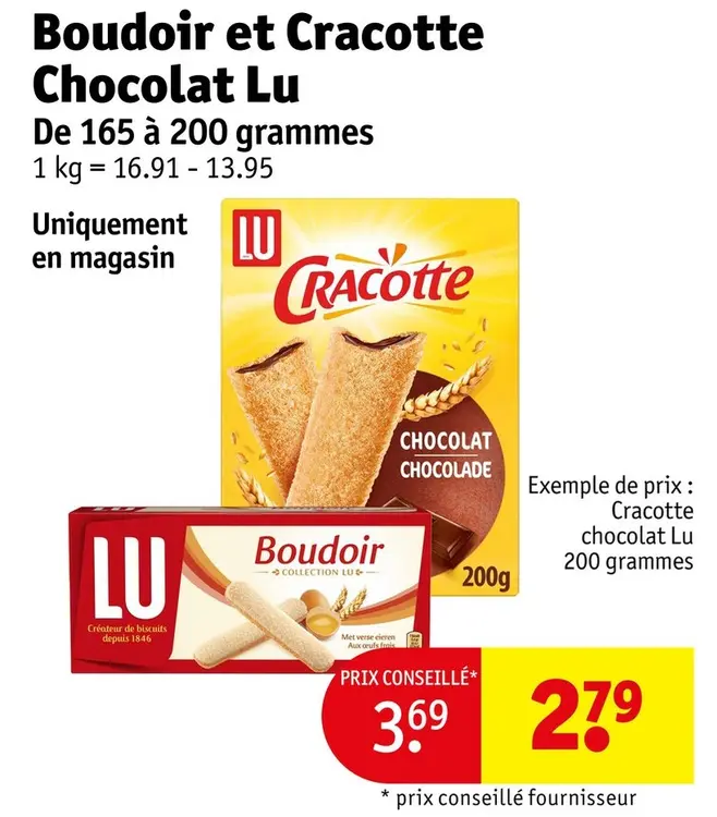 Offre: Boudoir et Cracotte Chocolat