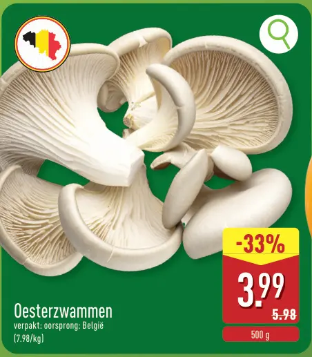 Promotie: Oesterzwammen