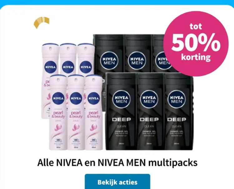 Aanbieding: NIVEA en NIVEA MEN multipacks