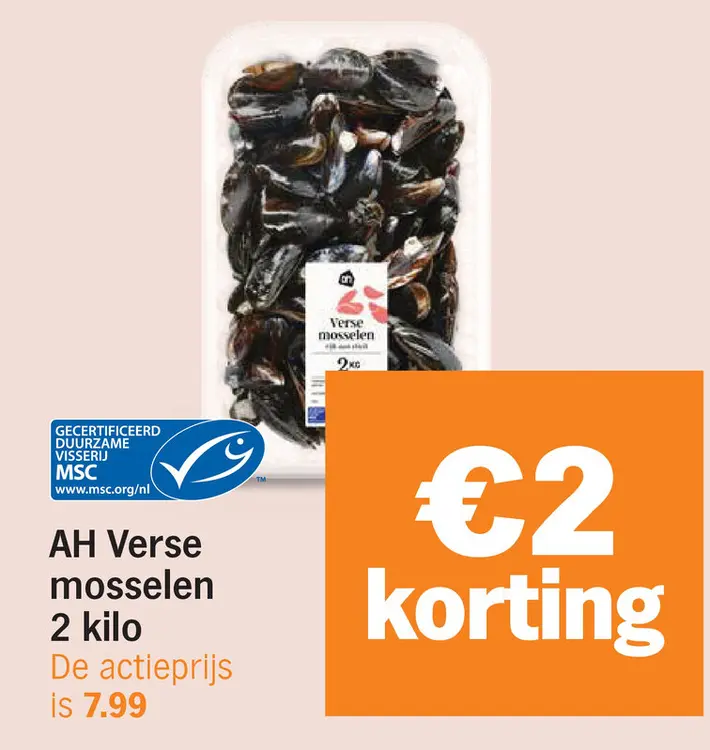 Aanbieding: Verse mosselen