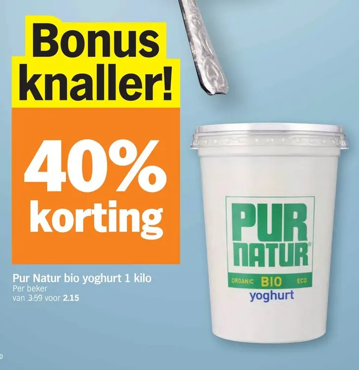 Promotie: Pur Natur bio yoghurt