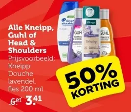 Aanbieding: Kneipp, Guhl of Head & Shoulders