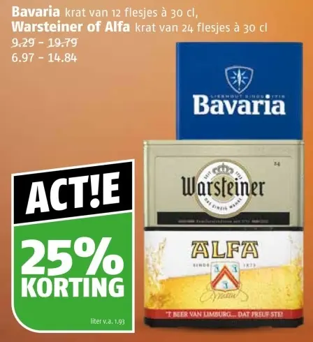 Aanbieding: Bavaria, Warsteiner or Alfa