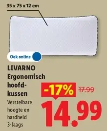 Aanbieding: Ergonomisch hoofdkussen