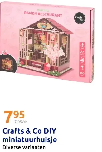 Promotie: Crafts & Co DIY miniatuurhuisje