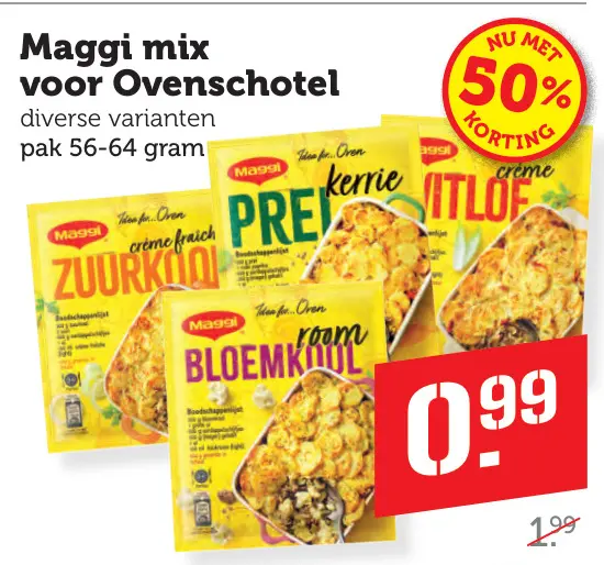 Aanbieding: Maggi mix voor Ovenschotel