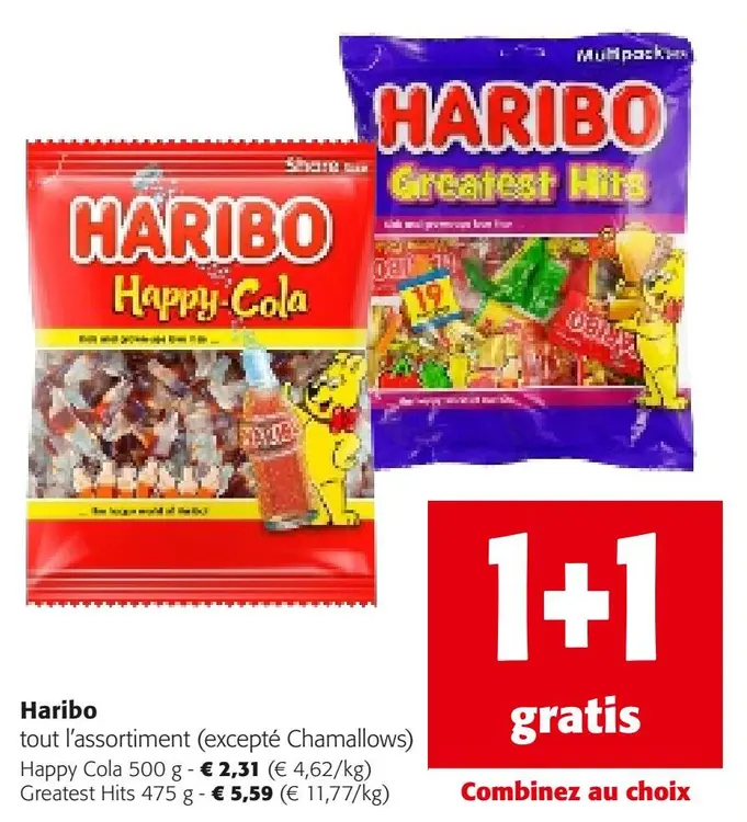 Offre: Tout l'assortiment (excepté Chamallows) Haribo
