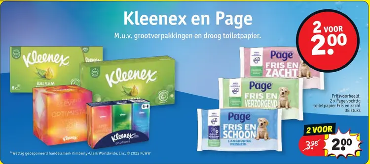 Promotie: Kleenex en Page