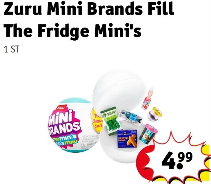 Offre: Mini Brands Fill The Fridge Mini's