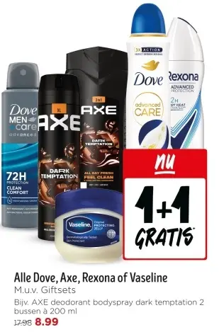 Aanbieding: Alle Dove, Axe, Rexona of Vaseline