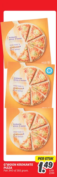 Aanbieding: Krokante pizza