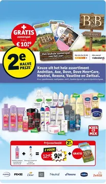 Aanbieding: Hele assortiment Andrélon, Axe, Dove Men+Care, Neutral, Rexona, Vaseline en Zwitsal