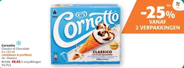 Aanbieding: Cornetto Classico of Chocolade