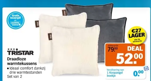 Aanbieding: Draadloze warmtekussens