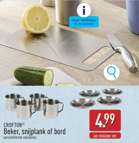 Promotie: Beker, snijplank of bord