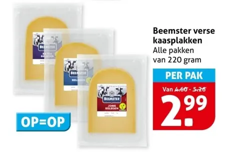 Aanbieding: Verse kaasplakken