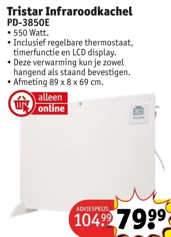 Aanbieding: Infraroodkachel