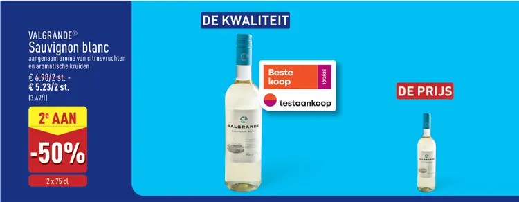 Promotie: VALGRANDE Sauvignon blanc