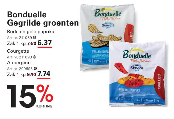Aanbieding: Gegrilde groenten