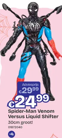 Aanbieding: Spider-Man Venom Versus Liquid Shifter 30cm groot!