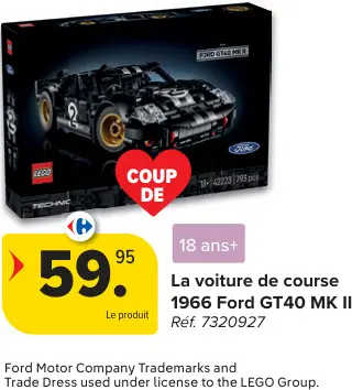 Offre: La voiture de course 1966 Ford GT40 MK II