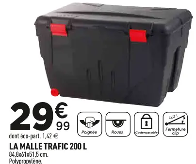 Offre: La malle trafic