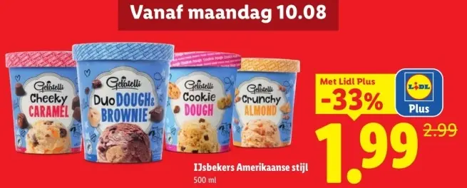 Aanbieding: IJsbekers Amerikaanse stijl