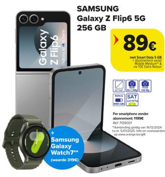 Aanbieding: SAMSUNG Galaxy Z Flip6 5G 256 GB