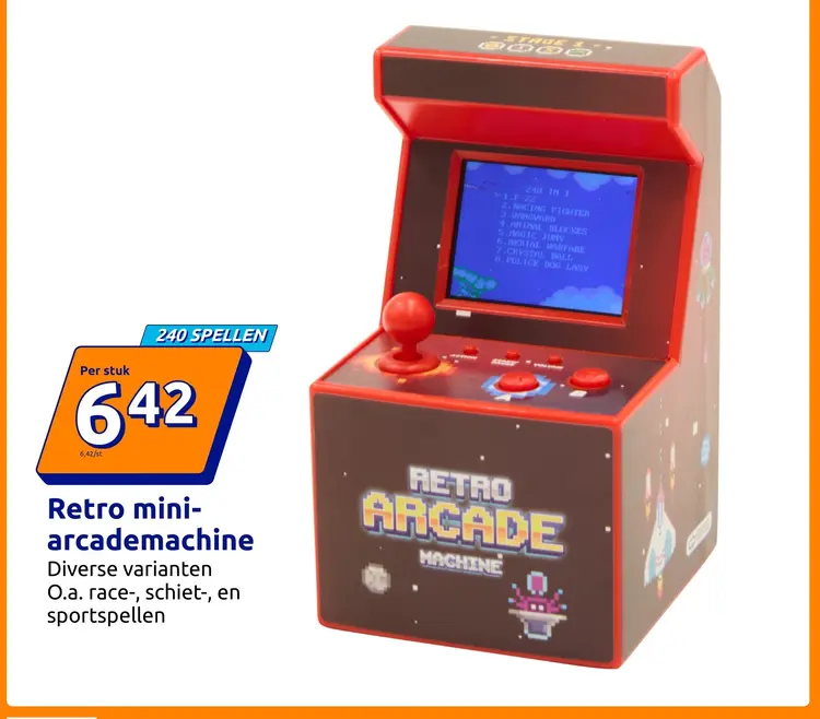 Promotie: Retro mini-arcademachine