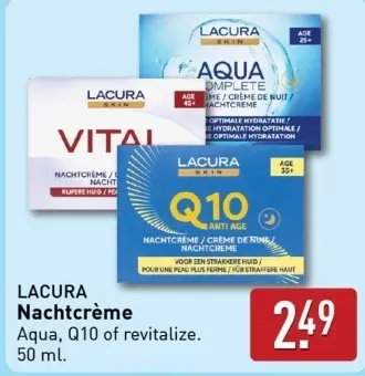 Aanbieding: LACURA Nachtcrème