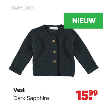 Aanbieding: BABYLOOK Vest Dark Sapphire