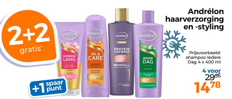 Aanbieding: Andrélon haarverzorging en -styling