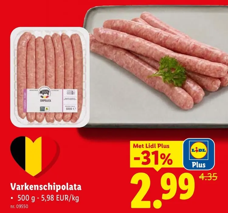 Promotie: Varkenschipolata