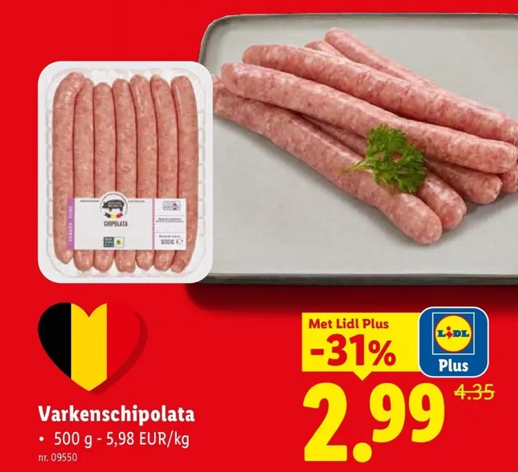 Promotie: Varkenschipolata