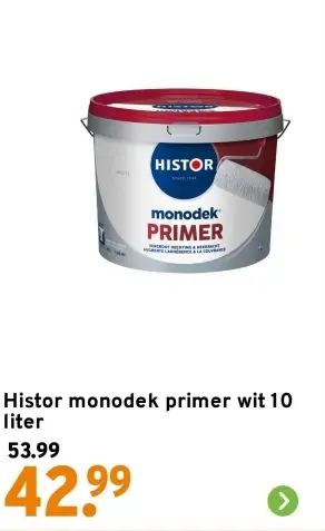 Aanbieding: monodek primer wit