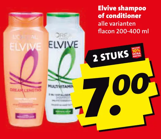 Aanbieding: Elvive shampoo of conditioner