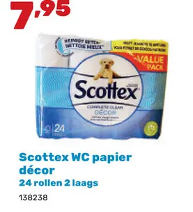Aanbieding: Scottex WC papier décor