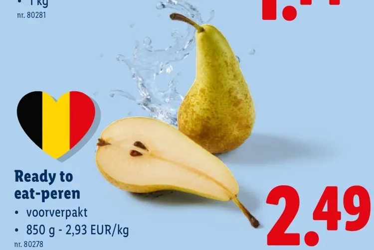 Promotie: Ready to eat-peren