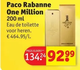 Promotie: Paco Rabanne One Million