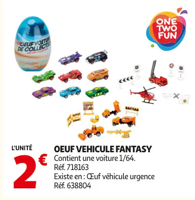 Promotie: Oeuf vehicule fantasy