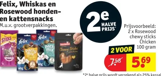 Promotie: honden- en kattensnacks
