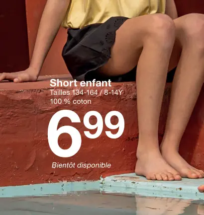 Offre: Short enfant