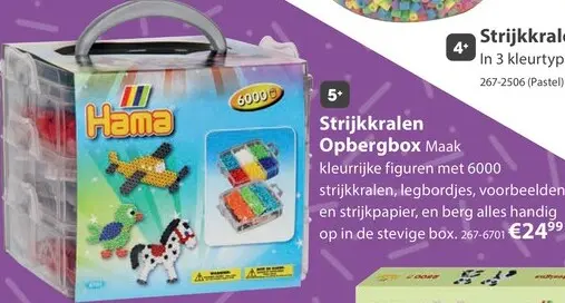 Aanbieding: Strijkkralen Opbergbox