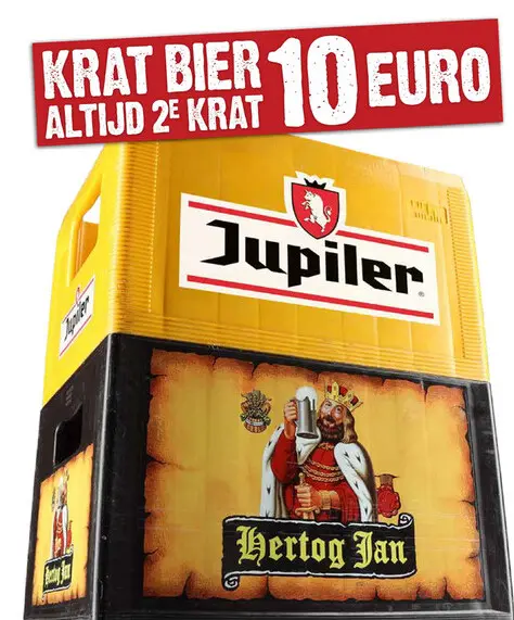 Aanbieding: Jupiler of Hertog Jan Krat Bier