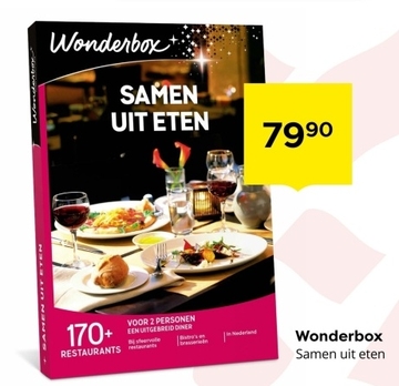 Aanbieding: Wonderbox Samen uit eten