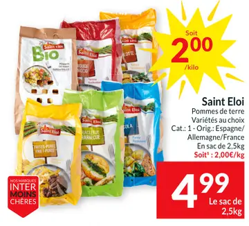 Offre: Saint Eloi Pommes de terre Variétés au choix