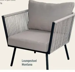 Promotie: Loungestoel Montana