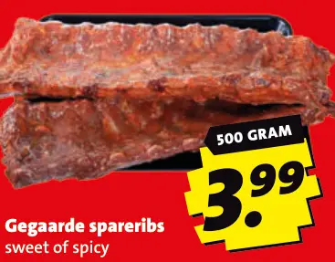 Aanbieding: Gegaarde spareribs